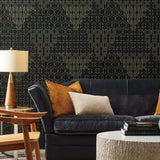 BO6674 Modern Chandelier Black Wallpaper 