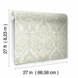 BO6731 Laurel Damask Wallpaper
