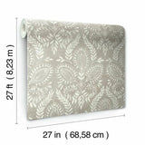 BO6732 Laurel Damask Wallpaper