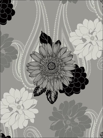 BW20812 Floral Paisley Wallpaper