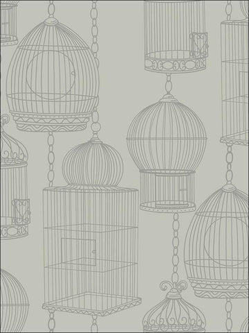 BW21502 Bird Cages Wallpaper