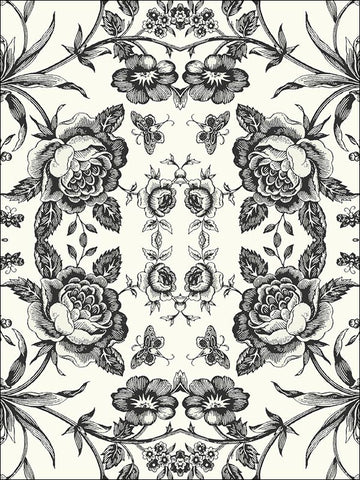 BW21610 Rose Kaleidoscope Wallpaper