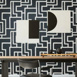 BW3831 Graphic Polyomino Wallpaper