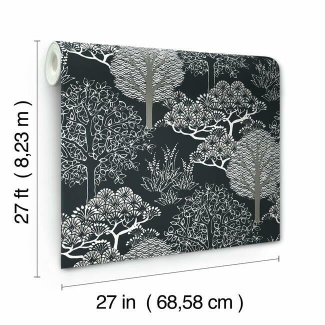 BW3852 Kimono Trees Wallpaper – wallcoveringsmart