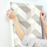 BW3881 Graphic Geo Blocks Wallpaper