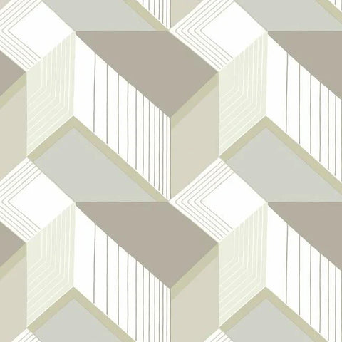 BW3881 Graphic Geo Blocks Wallpaper