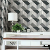 BW3882 Graphic Geo Blocks Wallpaper