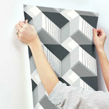 BW3882 Graphic Geo Blocks Wallpaper