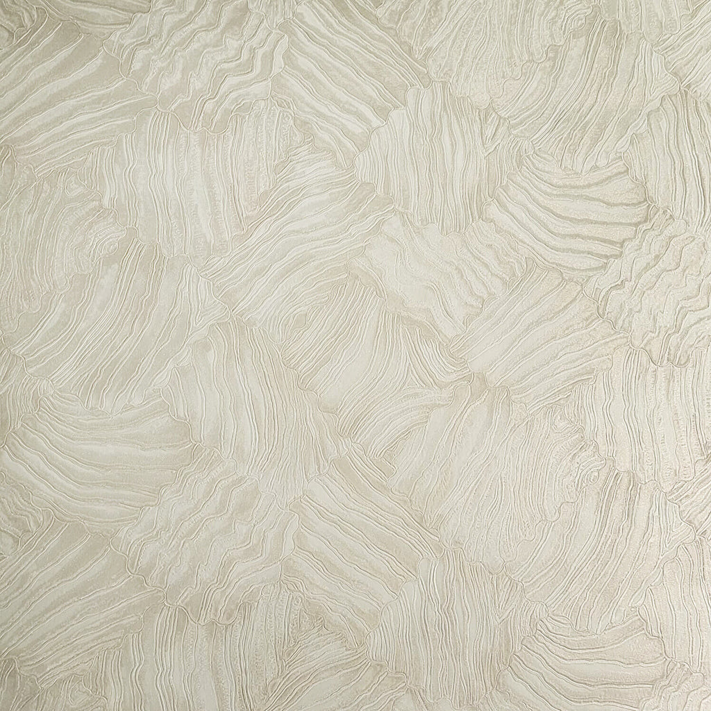 M25015 Beige Ivory gold metallic glitter textured shell tile faux plas ...