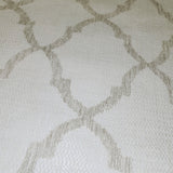 8964 Beige Off white cream Gold faux thread fabric geo trellis textured wallpaper 3D