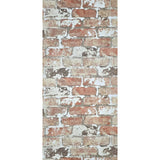 IR70201 Brickwork off white red gray Exposed faux distressed brick Wallpaper 3D