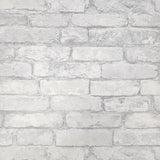 2922-21261 Brickwork white light gray Exposed faux brick pattern Wallpaper rolls