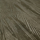 Z78014 Brown bronze metallic faux wavy wood lines plaster textured modern Wallpaper 3D