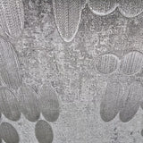 C18822 Light gray silver metallic faux concrete textured polka dots Modern Wallpaper 3D