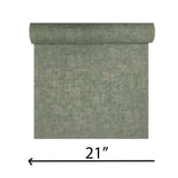 C88120 Distressed beige green faux woven thread sackcloth fabric textured Wallpaper