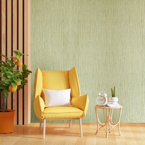 C88134 Gold teal green stria lines faux fabric textured Wallpaper modern wallcoverings