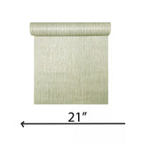 C88145 Ivory light green gold stria lines faux fabric textured modern plain Wallpaper
