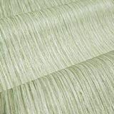 C88145 Ivory light green gold stria lines faux fabric textured modern plain Wallpaper
