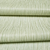 C88145 Ivory light green gold stria lines faux fabric textured modern plain Wallpaper
