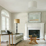 CA1502 Cabaret Cream Blue Wallpaper