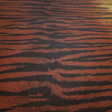 CB10001 Bold exotic faux animal fur tiger stripe golden red orange black wallpaper rolls
