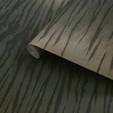 CB10004 Bold exotic faux animal fur tiger stripe golden brown olive green wallpaper roll
