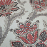CB10800 Off white red gray flowers giacomo Bohemian Monarchos Paisley floral wallpaper
