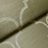 CB12504 Brass brown beige cream trellis natural sisal Grasscloth textured geo Wallpaper
