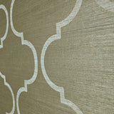 CB12504 Brass brown beige cream trellis natural sisal Grasscloth textured geo Wallpaper
