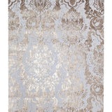 CB22205 Ivory beige cream gold metallic natural cork textured Victorian damask Wallpaper