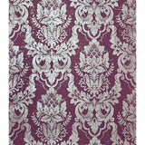 CB22209 Burgundy red silver metallic natural cork textured Victorian damask Wallpaper 3D
