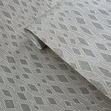 CB40108 Modern Taupe gray diamonds chain geometric wallpaper retro geo wallcoverings 3D
