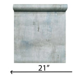 CB40402 Teal Blue gray Faux worn out distressed industrial weathered concrete wallpaper
