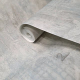 CB40402 Teal Blue gray Faux worn out distressed industrial weathered concrete wallpaper
