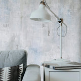 CB40402 Teal Blue gray Faux worn out distressed industrial weathered concrete wallpaper
