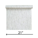 CB40500 Faux crushed silk crinkled fabric modern wallpaper bone light gray off white 3D
