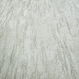 CB40500 Faux crushed silk crinkled fabric modern wallpaper bone light gray off white 3D
