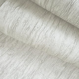 CB40500 Faux crushed silk crinkled fabric modern wallpaper bone light gray off white 3D
