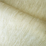 CB40515 Faux crushed silk crinkled fabric wallpaper Ivory gold metallic wallcoverings 3D
