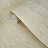 CB40515 Faux crushed silk crinkled fabric wallpaper Ivory gold metallic wallcoverings 3D

