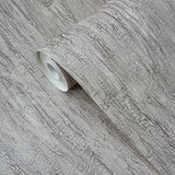 CB40508 Faux crushed silk crinkled fabric wallpaper taupe tan gray wallcoverings roll 3D

