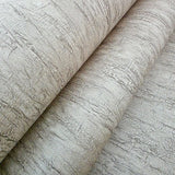CB40508 Faux crushed silk crinkled fabric wallpaper taupe tan gray wallcoverings roll 3D
