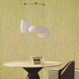 CB40515 Faux crushed silk crinkled fabric wallpaper yellow gold metallic wallcovering 3D