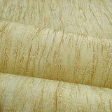 CB40515 Faux crushed silk crinkled fabric wallpaper yellow gold metallic wallcovering 3D
