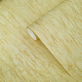 CB40515 Faux crushed silk crinkled fabric wallpaper yellow gold metallic wallcovering 3D