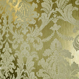 CB53805 Egerton Yellow foil gold metallic Acanthus Leaves damask Victorian wallpaper 3D
