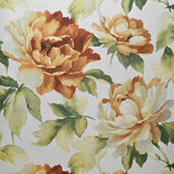 CB90003 Floral orange green off white large peony flowers botanical blooms Wallpaper 3D

