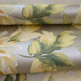 CB90013 Floral yellow green brown silver large peony flowers botanical blooms Wallpaper

