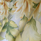 CB90013 Floral yellow green brown silver large peony flowers botanical blooms Wallpaper
