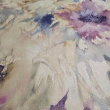CB90109 Pastel Beige blue pink purple floral Impressionist Watercolor flowers wallpaper
